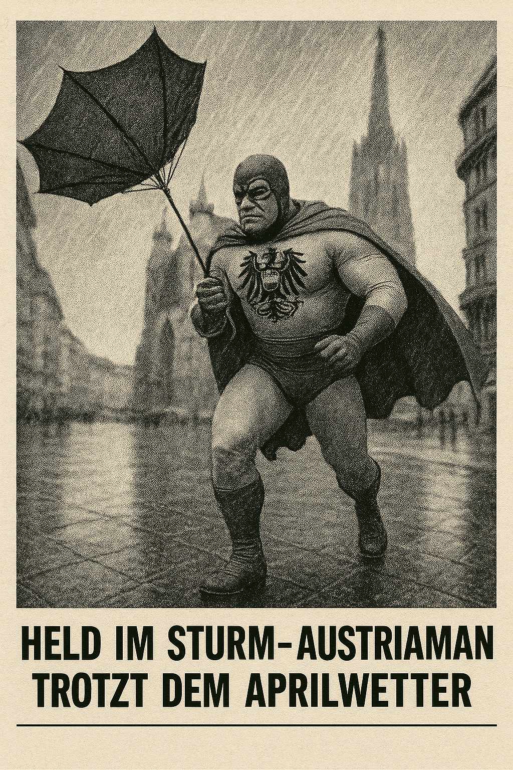 Austriaman trotzt dem Regen