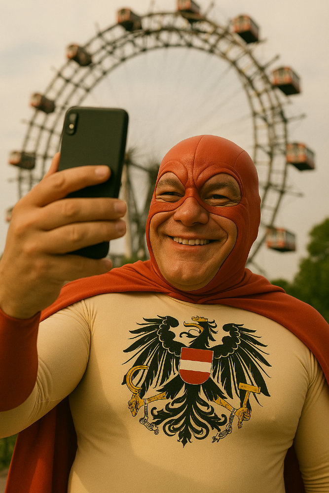 Austriaman vor dem Prater