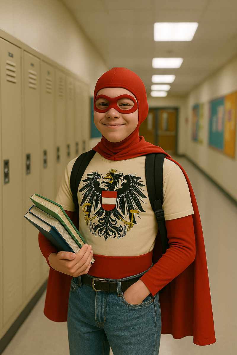 Austriaman als Teenager